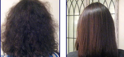ламинирование волос до и после
