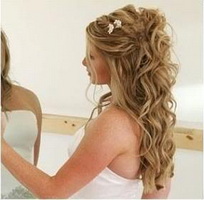 свадебные прически на средние волосы фото